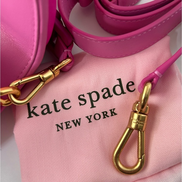 ♠️Kate Spade Boxxy Colorblocked East-West Crossbody Bag, Vivid Snapdragon Pink - Picture 9 of 12